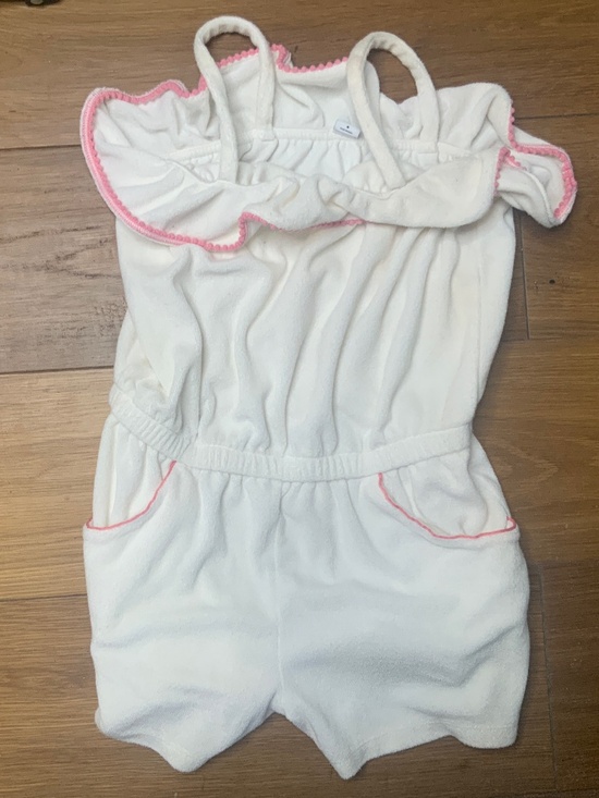 Janie and Jack Other - Janie and Jack White and Pink Playsuit Shorts